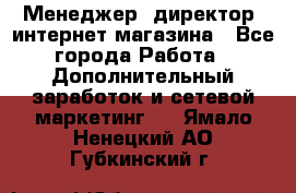 Менеджер (директор) интернет-магазина - Все города Работа » Дополнительный заработок и сетевой маркетинг   . Ямало-Ненецкий АО,Губкинский г.